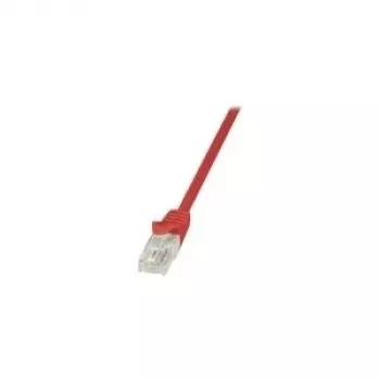 LogiLink CP1024U cable de red CAT 5e U/UTP, 0,5 m, rojo, RJ45, snagless