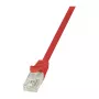 Cable de red Cat.6 U/UTP LogiLink, RJ45, rojo, 1,5 m, EconLine