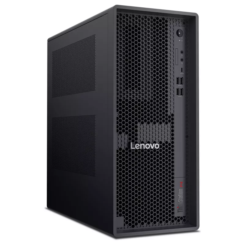 Lenovo ThinkStation P4 30KN Estación de trabajo en torre - AMD Ryzen 5 Pro 9655 3,9 GHz, 32 GB RAM, 512 GB NVMe SSD, gráficos Radeon, Windows 11 Pro, monitor