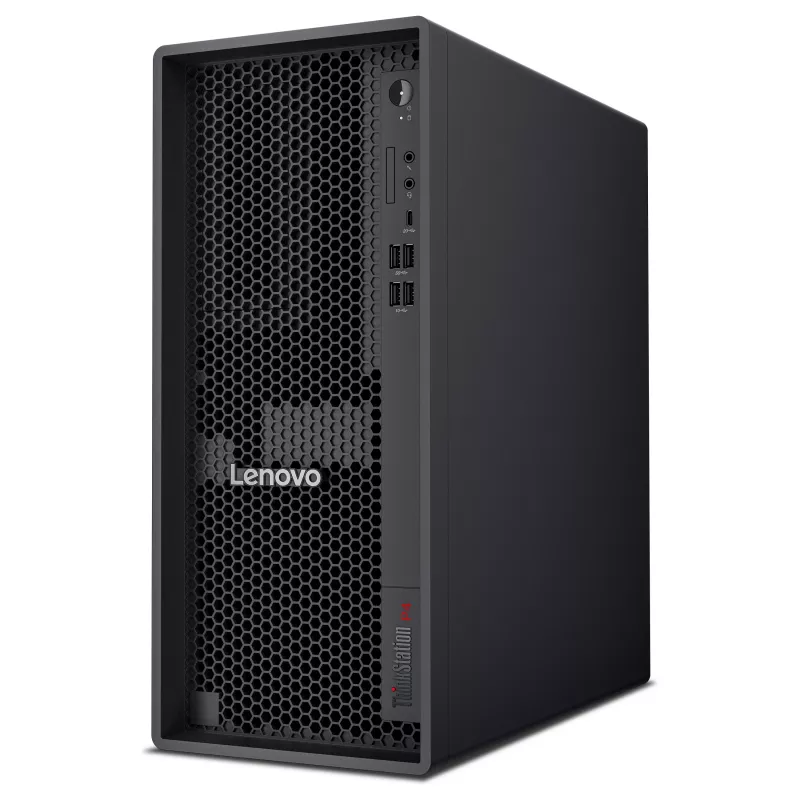 Lenovo ThinkStation P4 30KN Estación de trabajo en torre - AMD Ryzen 5 Pro 9655 3,9 GHz, 32 GB RAM, 512 GB NVMe SSD, gráficos Radeon, Windows 11 Pro, monitor