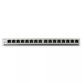ZyXEL GS1100-16EP Switch no gestionado 16 puertos Gigabit PoE+, presupuesto 135W, sin ventilador, perfil bajo
