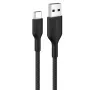 Belkin BOOSTCHARGE cable USB-C a USB-A trenzado 2m negro