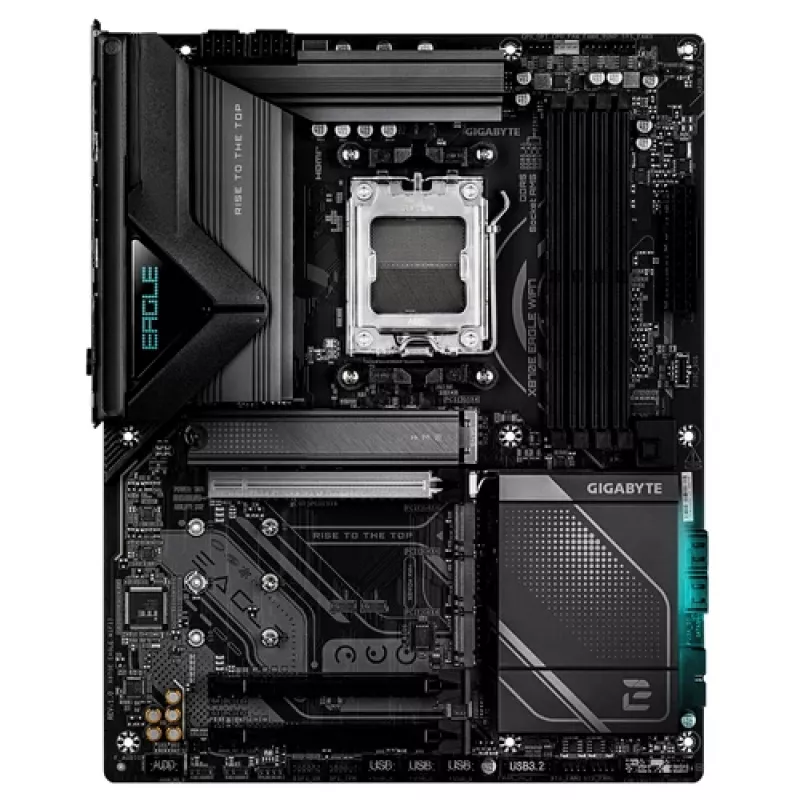 GIGABYTE X870E EAGLE WIFI7 AM5 Placa base ATX, 4x DDR5, HDMI, DP, 4x M.2, USB4, Wi-Fi 7, 5GbE