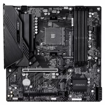 GIGABYTE B550M X AORUS ELITE AM4 Placa base Micro-ATX, AMD B550, 4x DDR4, HDMI/DP, 2x M.2, 2.5GbE, Wi-Fi 6E