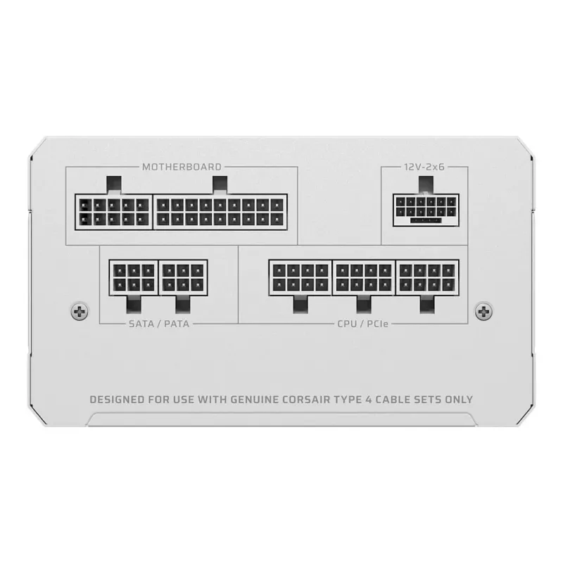 CORSAIR RMe White Series RM850e 2026 fuente de alimentación 850W totalmente modular ATX con certificación Cybenetics Platinum