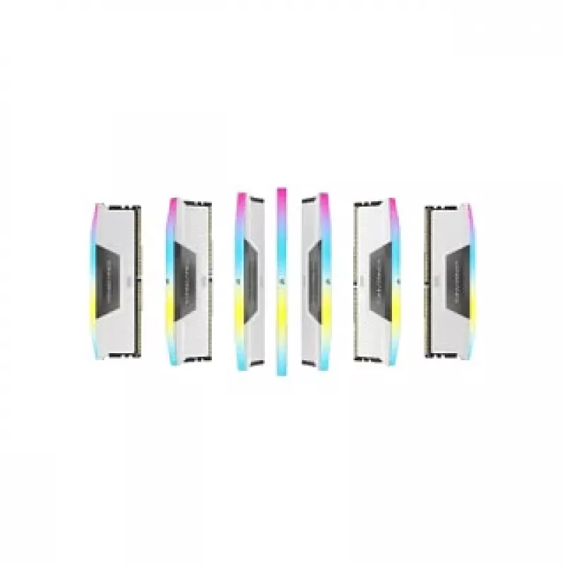CORSAIR Vengeance RGB 32GB (2x16GB) DDR5 6000MHz CL38 Blanco kit Dual Channel