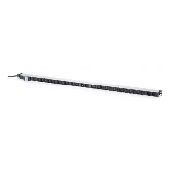 DIGITUS Basic IT PDU, monofásica 32A, 24 x C13, 2 x C19, 4 x Schuko, cable de 3 m, conector IEC 60309 32A