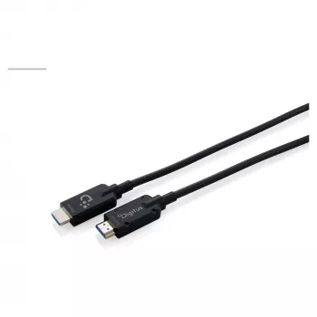 DIGITUS Armored HDMI 2.1 cable óptico activo, 8K UHD, 20 m, Negro