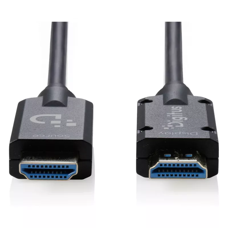 DIGITUS Armored HDMI 2.1 cable óptico activo, 8K UHD, 20 m, Negro