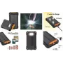 Power bank solar LogiLink 10000 mAh, 20 W, negro/naranja