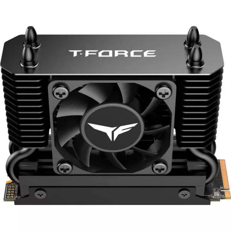 Team Group T-Force GC PRO 4TB M.2 2280 PCIe Gen5 x4 NVMe SSD con disipador T-FORCE DARK AirFlow, negro