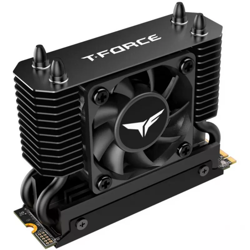 Team Group T-Force GC PRO 2TB M.2 2280 PCIe Gen5 NVMe SSD con disipador T-FORCE DARK AirFlow, negro