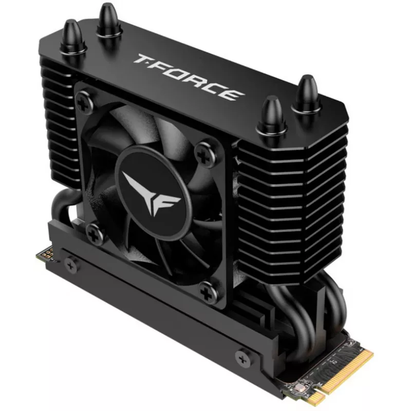 Team Group T-Force GC PRO 2TB M.2 2280 PCIe Gen5 NVMe SSD con disipador T-FORCE DARK AirFlow, negro