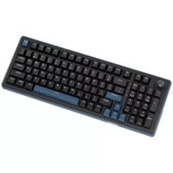 Ducky OK-M 98 teclado gaming, layout 98%, hot-swappable, retroiluminación RGB, ANSI US, interruptores lineales KTT Wine Red