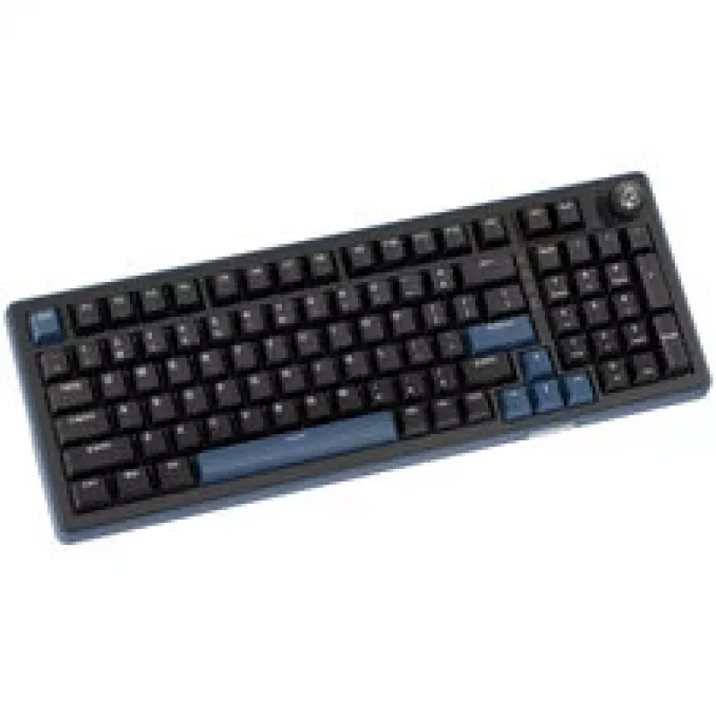 Ducky OK-M 98 teclado gaming, layout 98%, hot-swappable, retroiluminación RGB, ANSI US, interruptores lineales KTT Wine Red