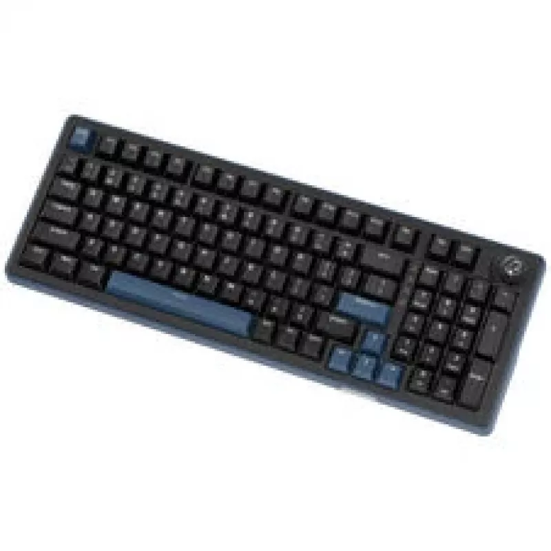 Ducky OK-M 98 teclado gaming, layout 98%, hot-swappable, RGB, ANSI - interruptores KTT Baby Blue