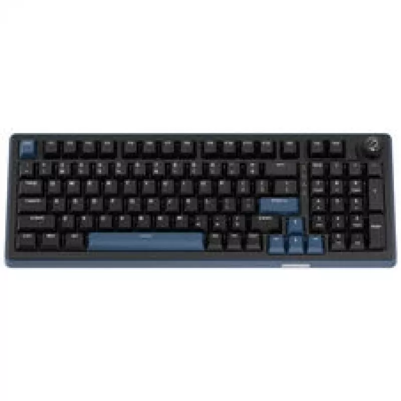 Ducky OK-M 98 teclado gaming, layout 98%, hot-swappable, RGB, ANSI - interruptores KTT Baby Blue