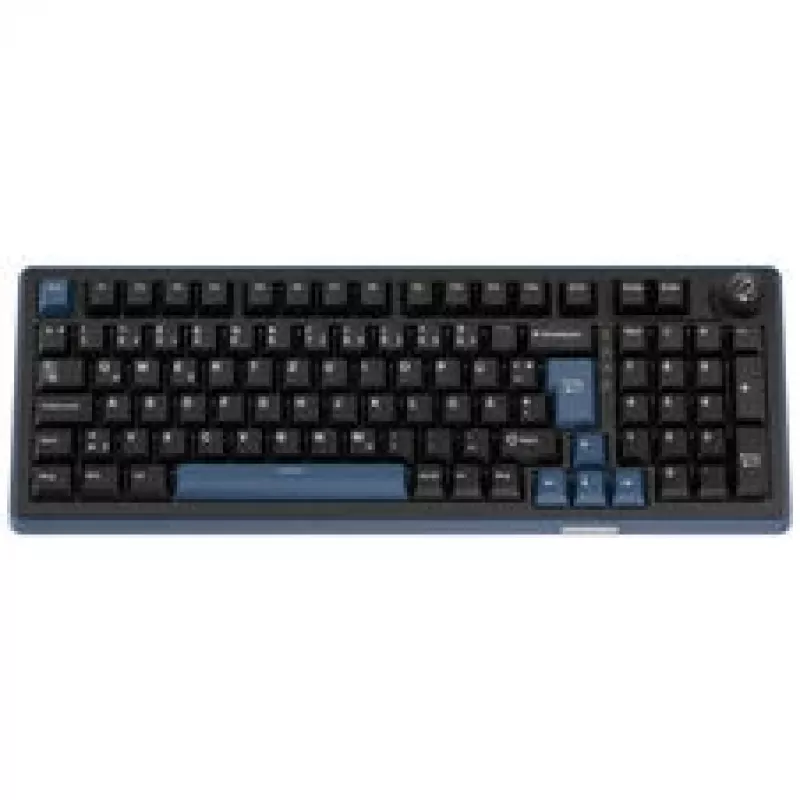 Ducky OK-M 98 teclado gaming, layout 98%, hot-swap, retroiluminación RGB, ISO, interruptores táctiles KTT, negro