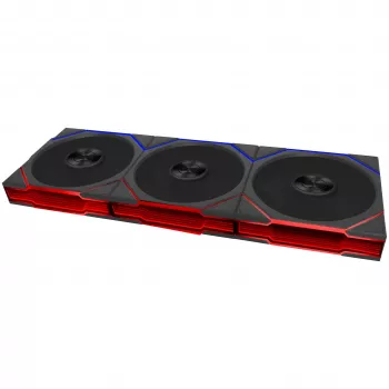 Lian Li UNI FAN TL FLEX Wireless ARGB 120mm ventilador pack de 3 con controlador - negro
