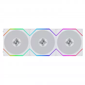 Lian Li UNI FAN TL FLEX Wireless ARGB 120mm ventilador, blanco, pack de 3 con controlador