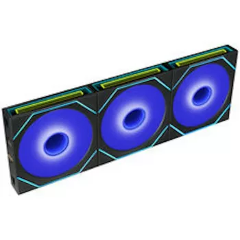 Lian Li UNI FAN SL-INF FLEX Wireless ARGB Reverse Blade 120mm ventilador pack de 3 con controlador - negro