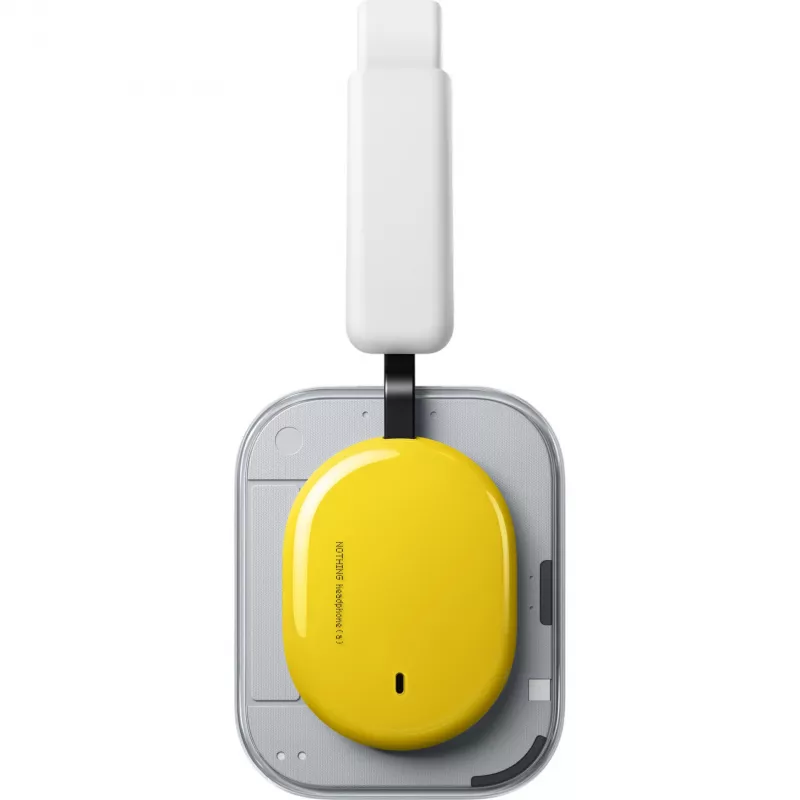 Nothing Headphone (a) auriculares over-ear amarillo - Bluetooth 5.3, LDAC, ANC, batería de 42,5h
