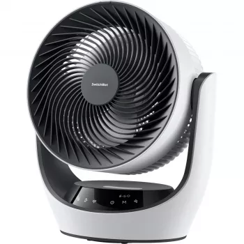 SwitchBot ventilador de circulación inteligente con batería, 100 niveles de velocidad, oscilación horizontal de 90° y vertical de 100°, Bluetooth y Wi-Fi (requiere hub), blanco