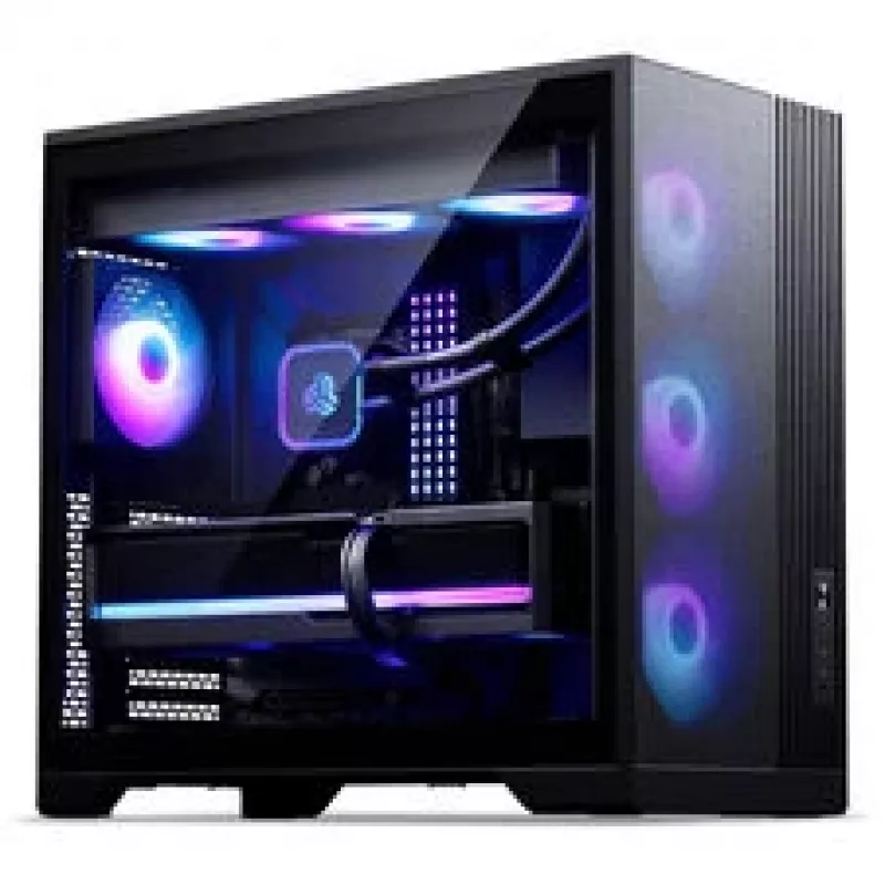 Phanteks XT M5 caja de PC semitorre, ATX, frontal de malla, cristal templado, 3 ventiladores D-RGB, negro