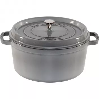 STAUB La Cocotte 28cm olla redonda de hierro fundido, gris grafito