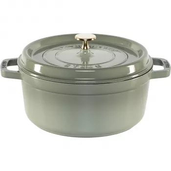 Staub La Cocotte 24cm cocotte redonda, eucalipto, hierro fundido