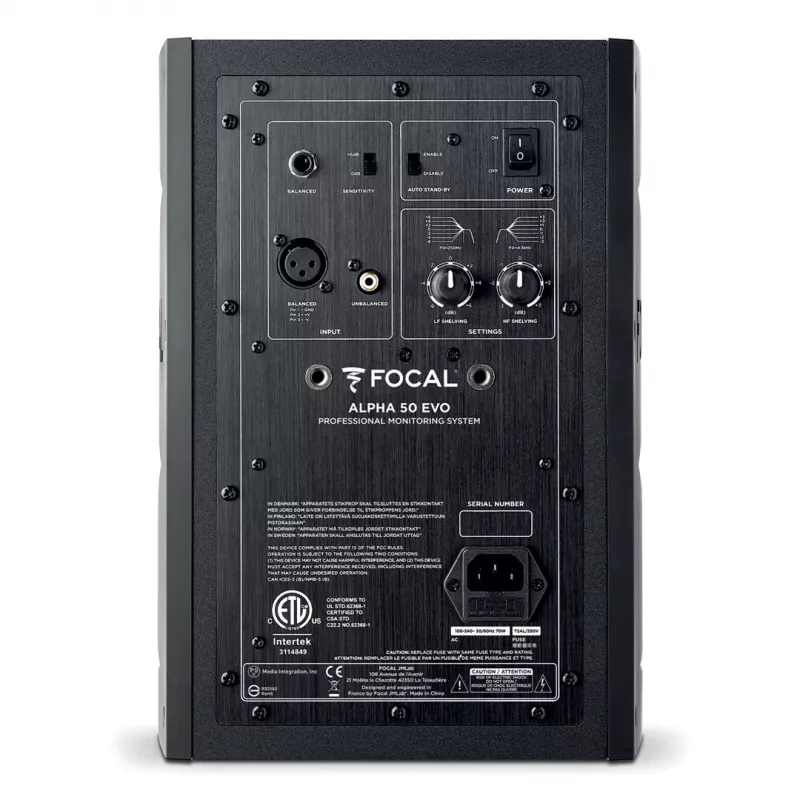 Focal Alpha Evo 50 - monitor de estudio activo de 2 vías (unidad)