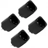 Shelly Plug M Gen3 pack de 4 enchufes inteligentes negro con monitorización de energía, Wi-Fi y Bluetooth
