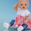 ZAPF CREATION BABY born conjunto de abrigo Sarah Engels 43cm - rosa/gris/blanco outfit para muñeca, 3 piezas