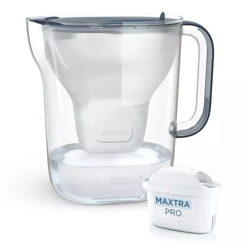 BRITA Style Essential XL Jarra filtrante de agua azul con filtro MAXTRA PRO Pure Performance