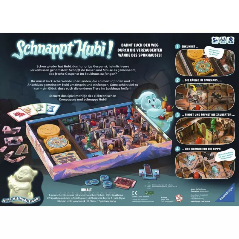 Ravensburger Schnappt Hubi! Juego infantil electrónico cooperativo - ganador del juego infantil del año 2012