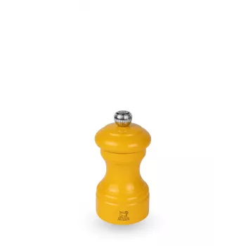 Peugeot Bistro Molinillo de pimienta 10 cm madera de haya lacada color amarillo azafrán