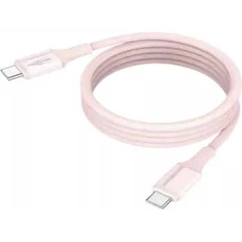 ANSMANN Cable magnético USB-C de silicona 1,2 m Rosa