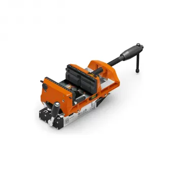 FEIN VersaMAG VISE 160 L Set Tornillo de banco magnético con mordaza de 160 mm y fuerza de sujeción de 15 kN