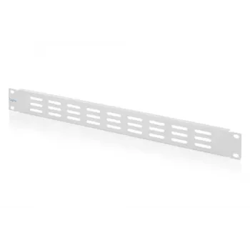 DIGITUS Panel de ventilación 1U con rejilla para armarios de 19 pulgadas, Gris claro RAL 7035