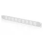 DIGITUS Panel de ventilación 1U con rejilla para armarios de 19 pulgadas, Gris claro RAL 7035