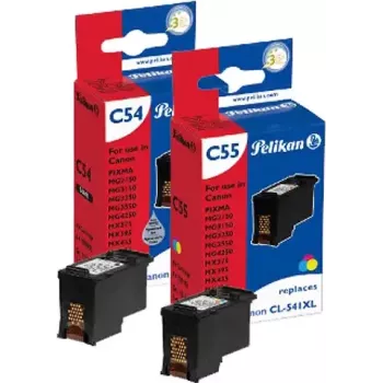 Pelikan Set de tintas de recarga para Canon PG-540XL/CL-541XL (Negro, Cian, Magenta, Amarillo, 4x20 ml)