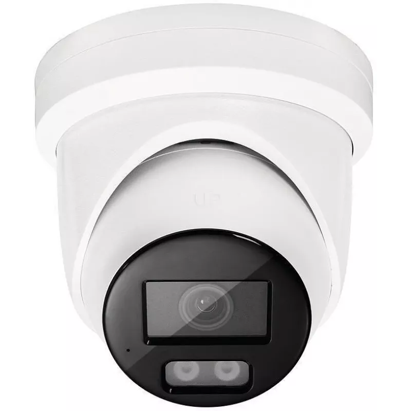 ABUS cámara domo IP 4 MP, objetivo de 4 mm, IR y luz blanca, PoE