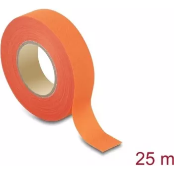 Delock cinta de tela 25 m x 19 mm rasgable autoadhesiva naranja