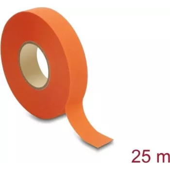 Delock cinta de tela 25 m x 19 mm resistente autoadhesiva naranja
