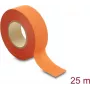 Delock cinta textil adhesiva 25 m x 25 mm, rasgable, autoadhesiva, naranja