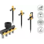 Delock juego de conectores en T para aspersor con boquillas de 90°, 180° y 360° + distribuidor 4 vías