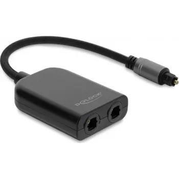 Delock distribuidor S/PDIF TOSLINK 1 entrada 2 salidas