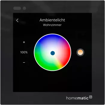 Homematic IP termostato de pared con pantalla de cristal (HmIP-WGD) - negro