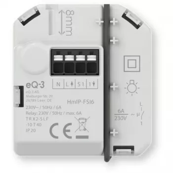 Homematic IP actuador de conmutación empotrable con entrada de pulsador (6 A)