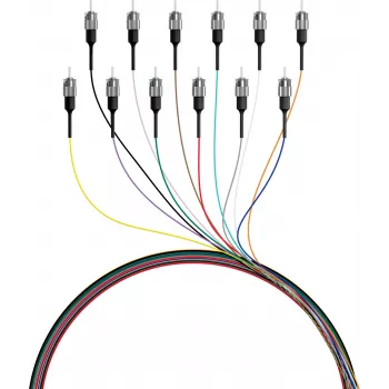 EFB Fiber pigtail ST 50/125µm OM4, set de 12 colores, 2m